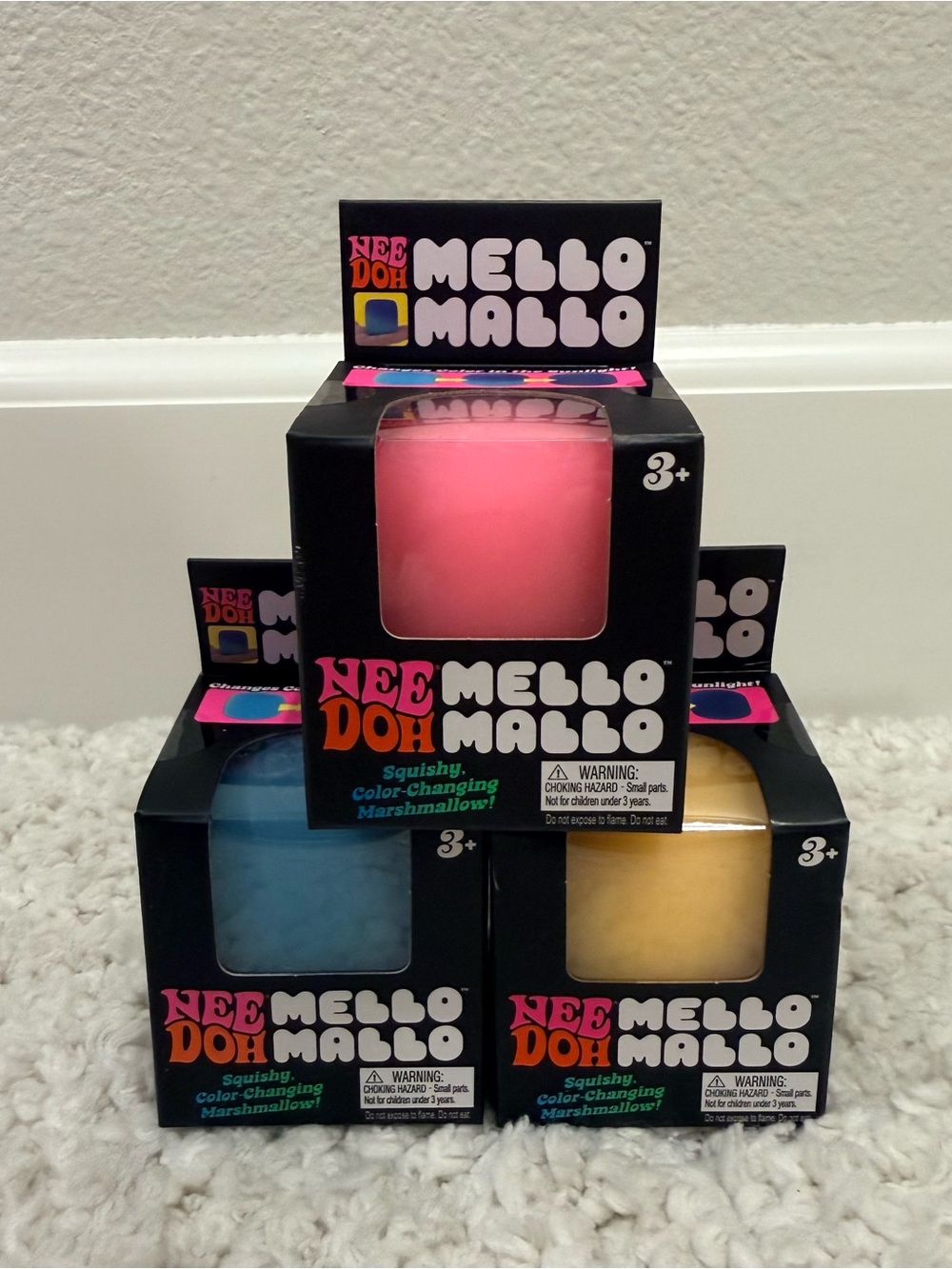 Needoh Mello Mallo Squishy Color-Changing Marshmallow Set